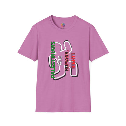 PALESTINE HUMANS RIGHT? T-SHIRT UNISEX VERT