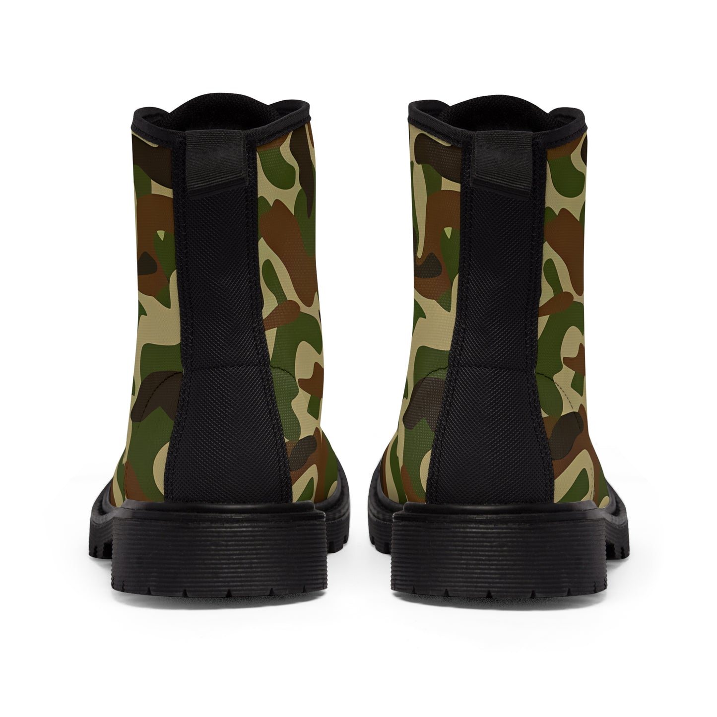 CAMOUFLAGE MEN'S CANVAS BOOTS