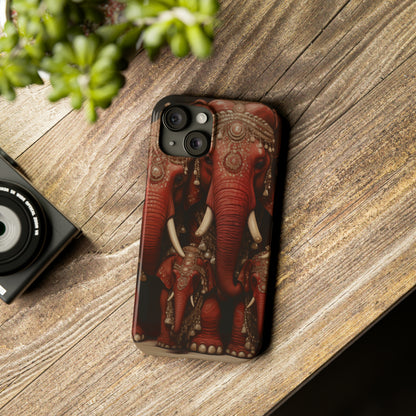 DEL RED ELEPHANT FAMILY CASE - PHONE CASE