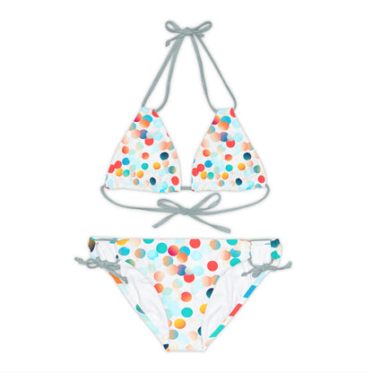 CIRCLES STRAPPY BIKINI SET