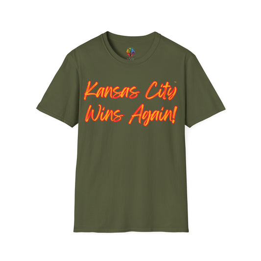 KC WINS AGAIN SOFTSTYLE T-SHIRT UNISEX