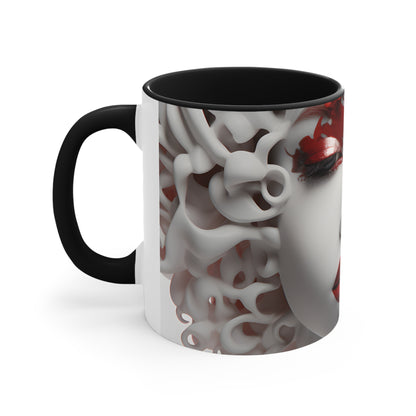 DEL LADY CRIMSON MUG CERAMIC - MUG 11OZ