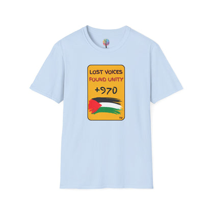 PALESTINE FOUND UNITY T-SHIRT UNISEX
