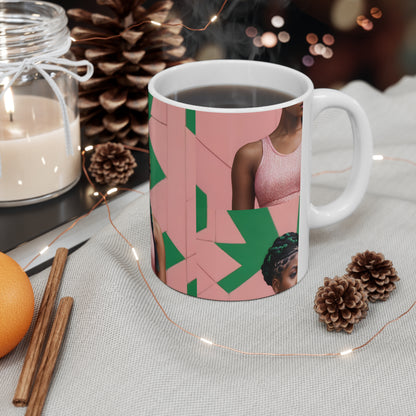 PAG BRAID MUG CERAMIC - 11 OZ