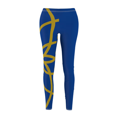 SGR  SPIRALS GOLD BLUE RT LEGGINGS