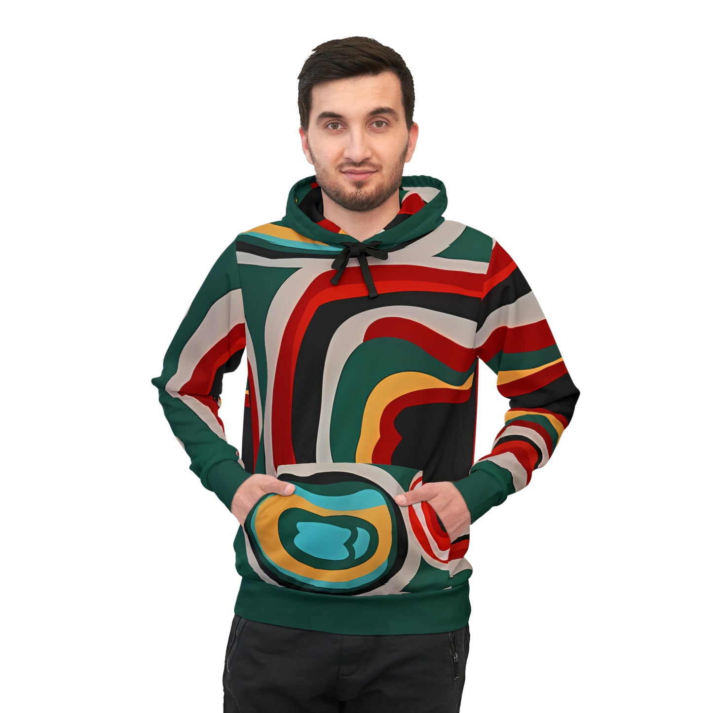 BOLD STROKES GREEN PULLOVER ATHLETIC HOODIE UNISEX