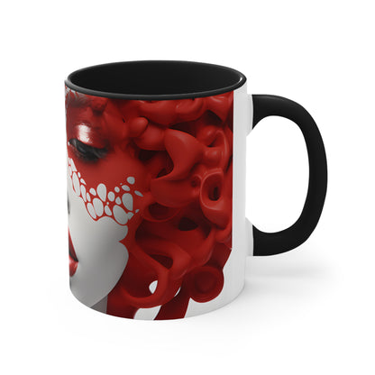 DEL LADY CRIMSON MUG CERAMIC - MUG 11OZ