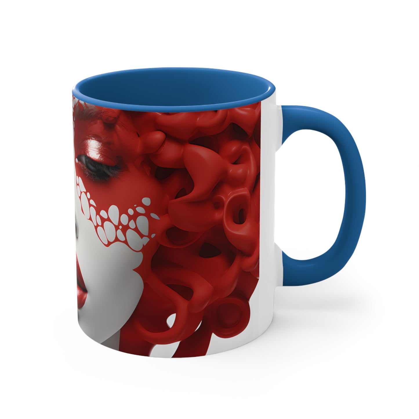 DEL LADY CRIMSON MUG CERAMIC - MUG 11OZ