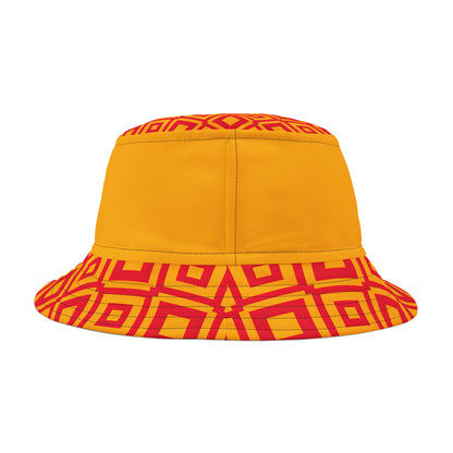 KC CHIEFS GOLD BAND MOTIF TILE BUCKET HAT UNISEX