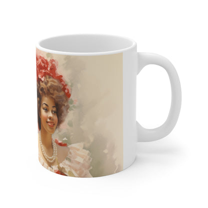 NUP CRIMSON AND CREME FOUNDERS' MUG - CERAMIC MUG 11OZ
