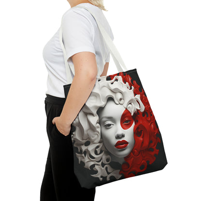 CRIMSON CURLS TOTE BAG
