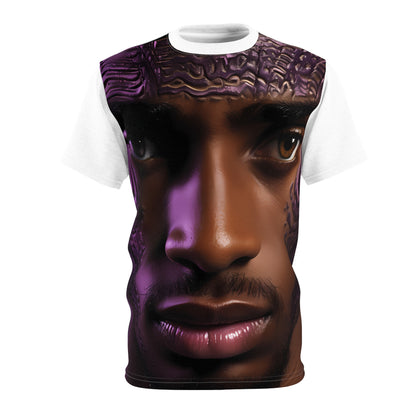 EMBOSSED PURPLE CUT & SEW TEE UNISEX