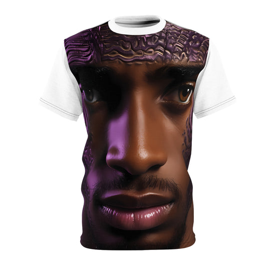 EMBOSSED PURPLE CUT & SEW TEE UNISEX