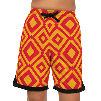 KC CHIEFS MOTIF BASKETBALL RIB SHORTS MEN'S
