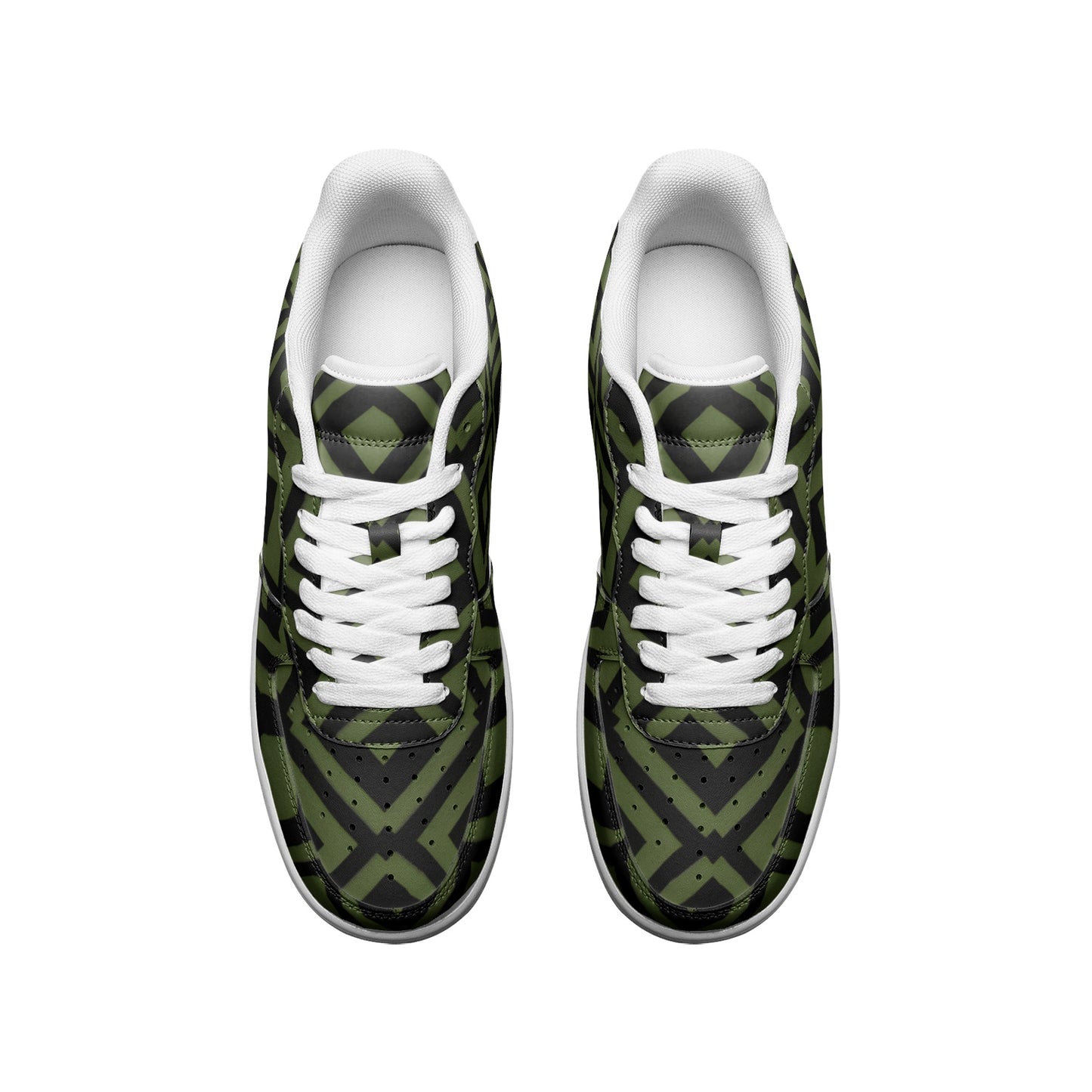 GREEN DIAMONDS UNISEX LEATHER SNEAKERS