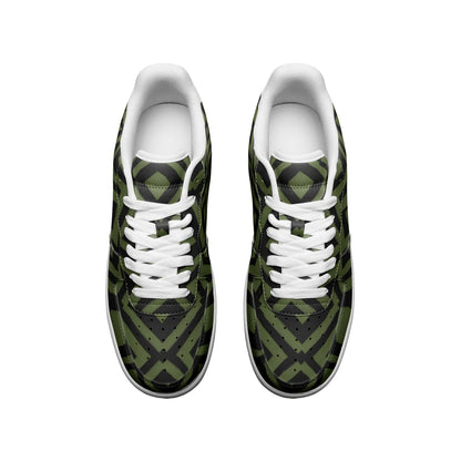 GREEN DIAMONDS UNISEX LEATHER SNEAKERS
