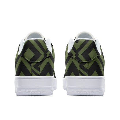 GREEN DIAMONDS UNISEX LEATHER SNEAKERS