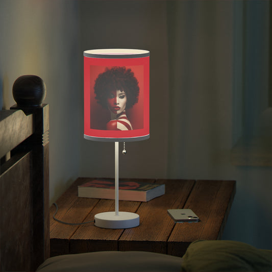 DEL CRIMSON SYMMETRY LAMP ON A STAND, US|CA PLUG
