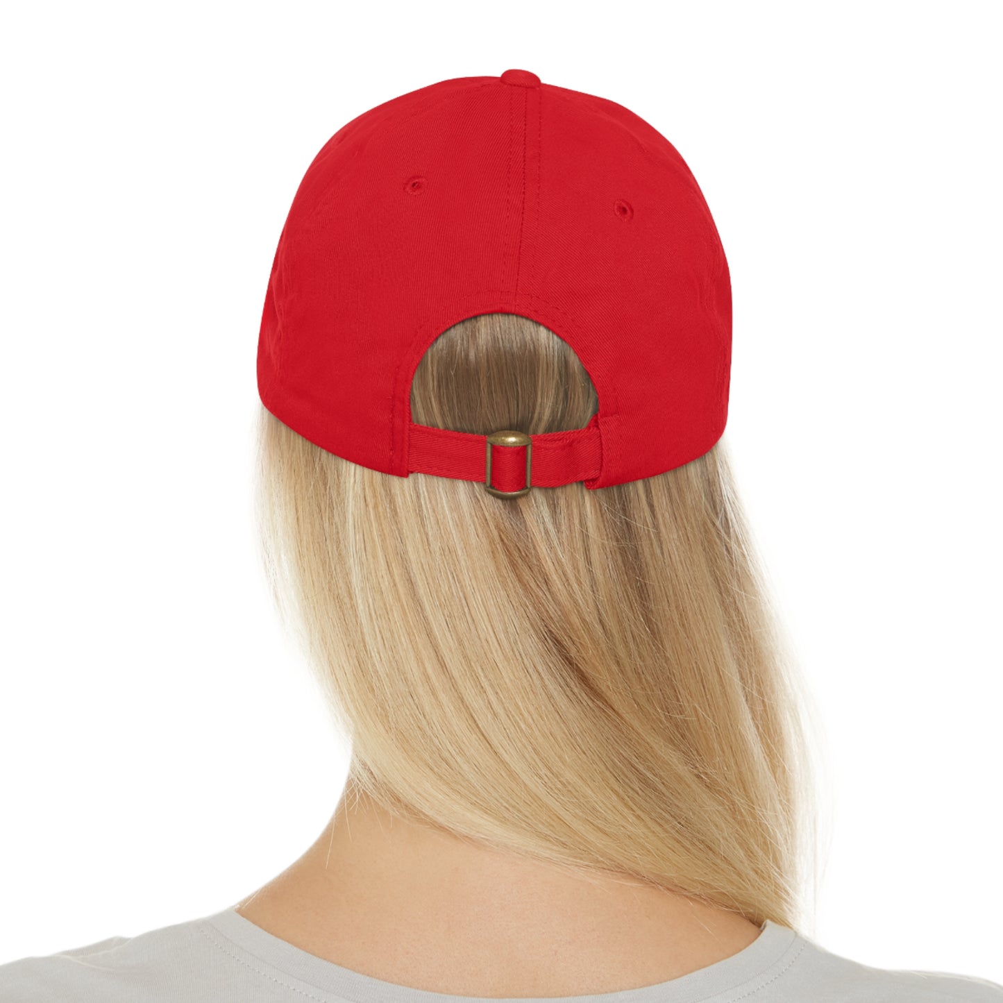 DEL PEARLED ELEPHANTS HAT WITH LEATHER PATCH (ROUND)