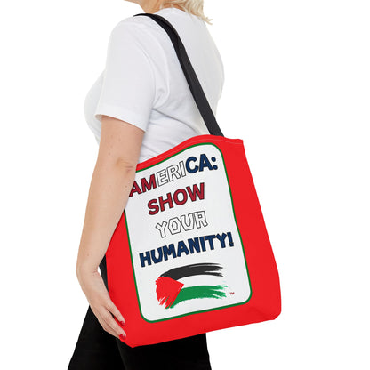 PALESTINE HUMANITY TOTE BAG