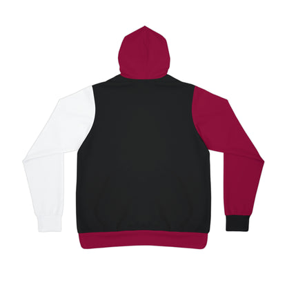 MAROON CONTEMPOTARY PULLOVER ATHLETIC HOODIE - UNISEX