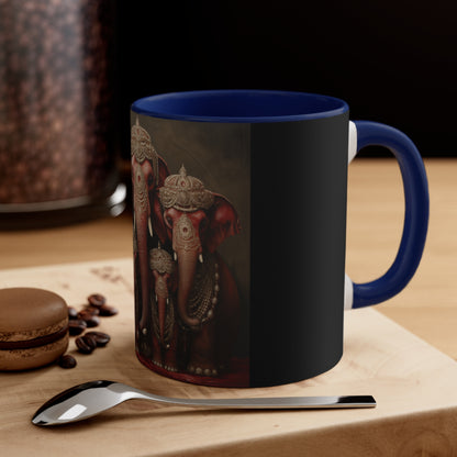 DEL PEARLED ELEPHANTS FOUNDERS' MUG CERAMIC - MUG 11OZ