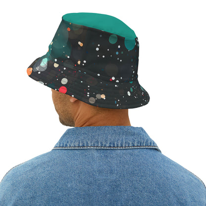 TEAL TOP GALAXY BUCKET HAT UNISEX