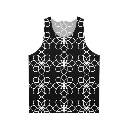 SPIRALS WHITE BLACK TANK