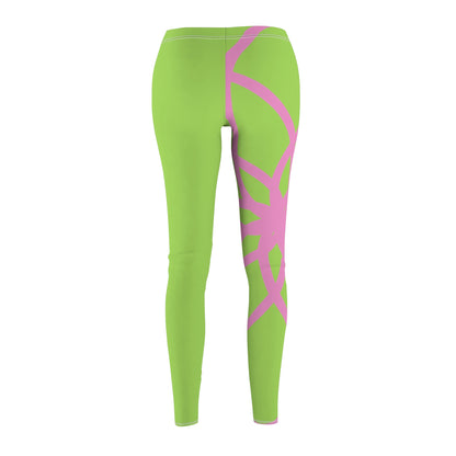 PAG  SPIRALS PINK GREEN RT LEGGINGS