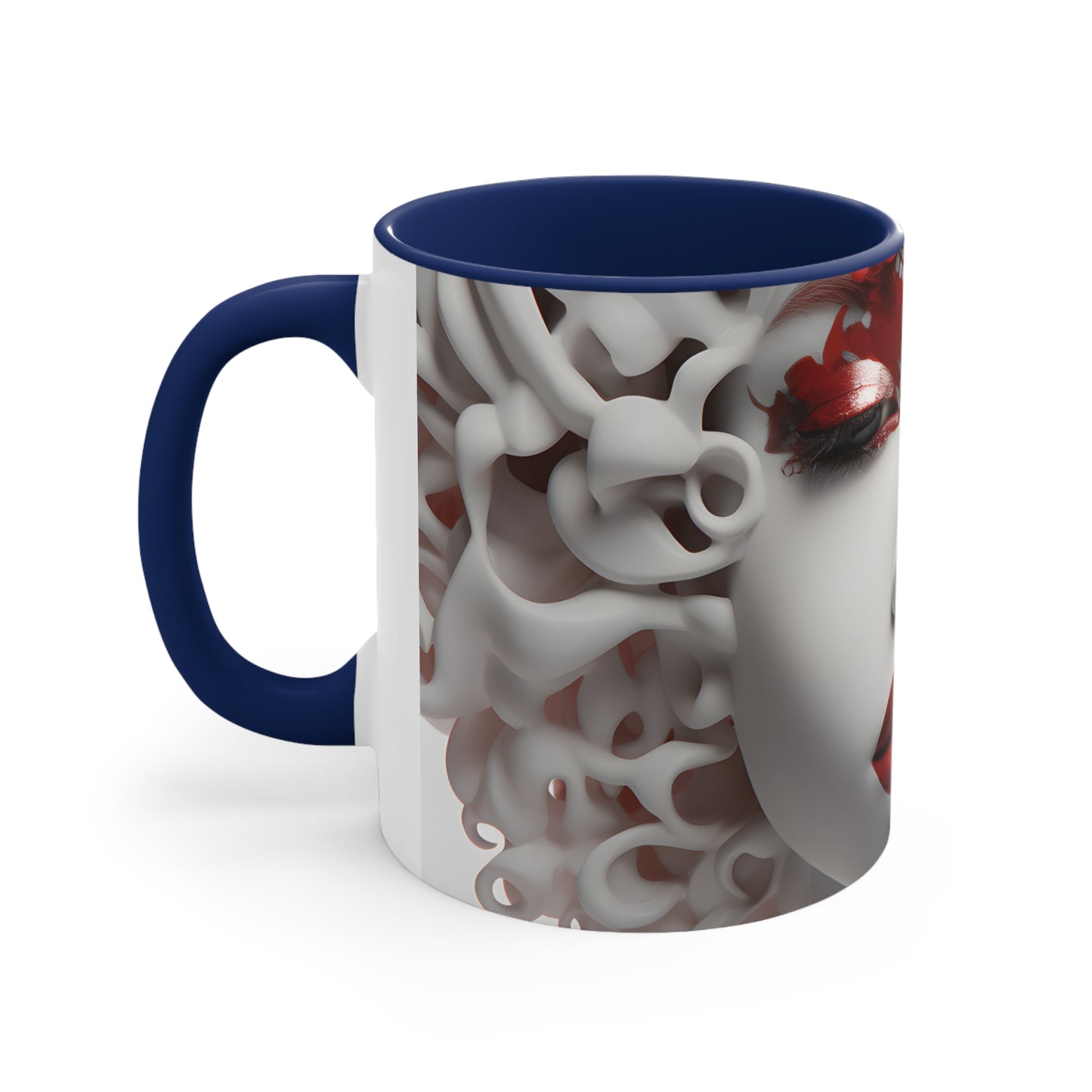DEL LADY CRIMSON MUG CERAMIC - MUG 11OZ