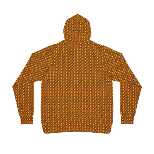 UNI GOLD PAISLEY UNISEX PULLOVER HOODY ATHLETIC HOODIE