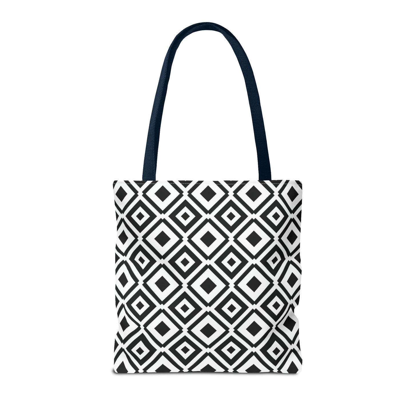 DIAMONDS BLACK WHITE TOTE BAG