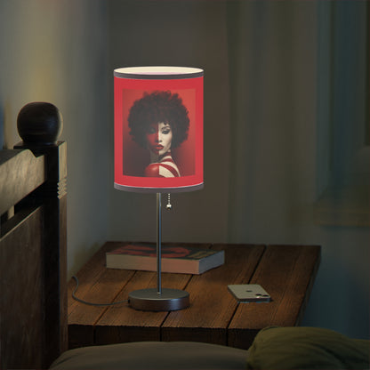DEL CRIMSON SYMMETRY LAMP ON A STAND, US|CA PLUG