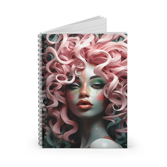PAG CERAMIC TRESSES SPIRAL NOTEBOOK - RULED
