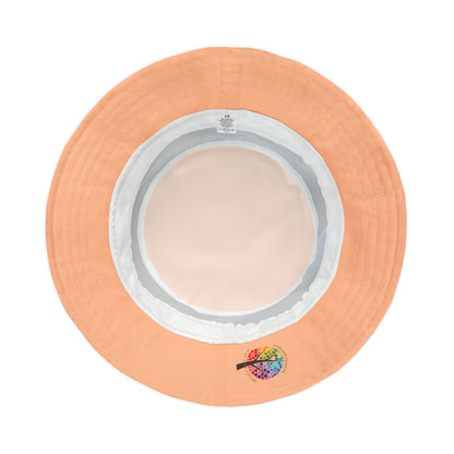 PEACH NAVY BUCKET HAT UNISEX