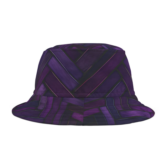 PURPLE BONES BUCKET HAT UNISEX
