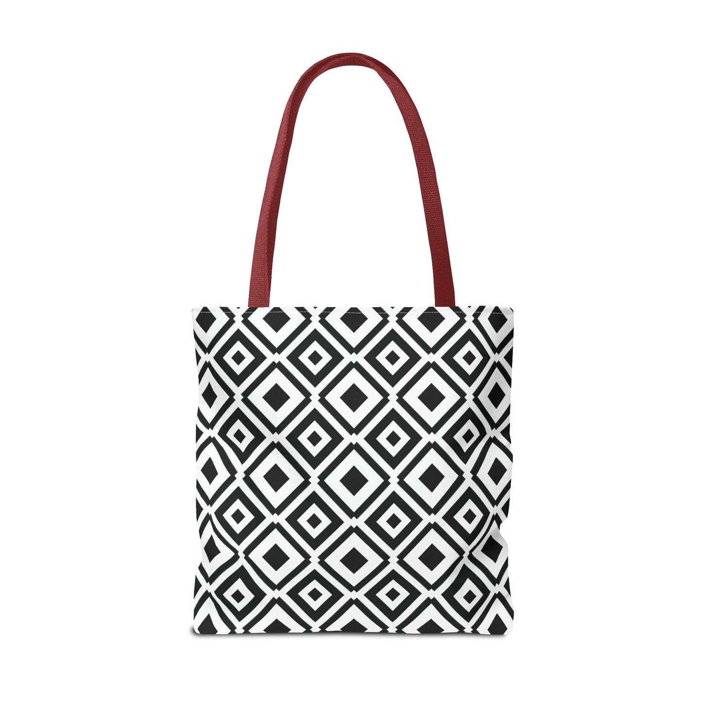 DIAMONDS BLACK WHITE TOTE BAG