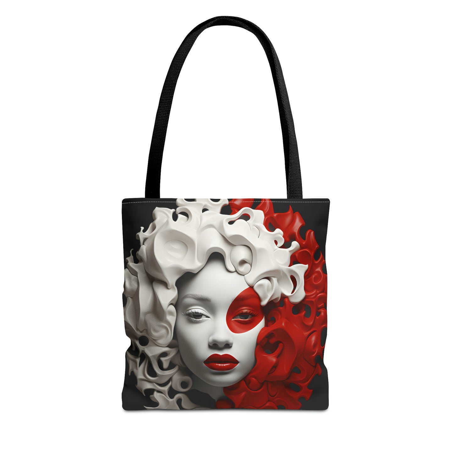 CRIMSON CURLS TOTE BAG