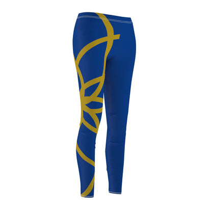 SGR  SPIRALS GOLD BLUE RT LEGGINGS