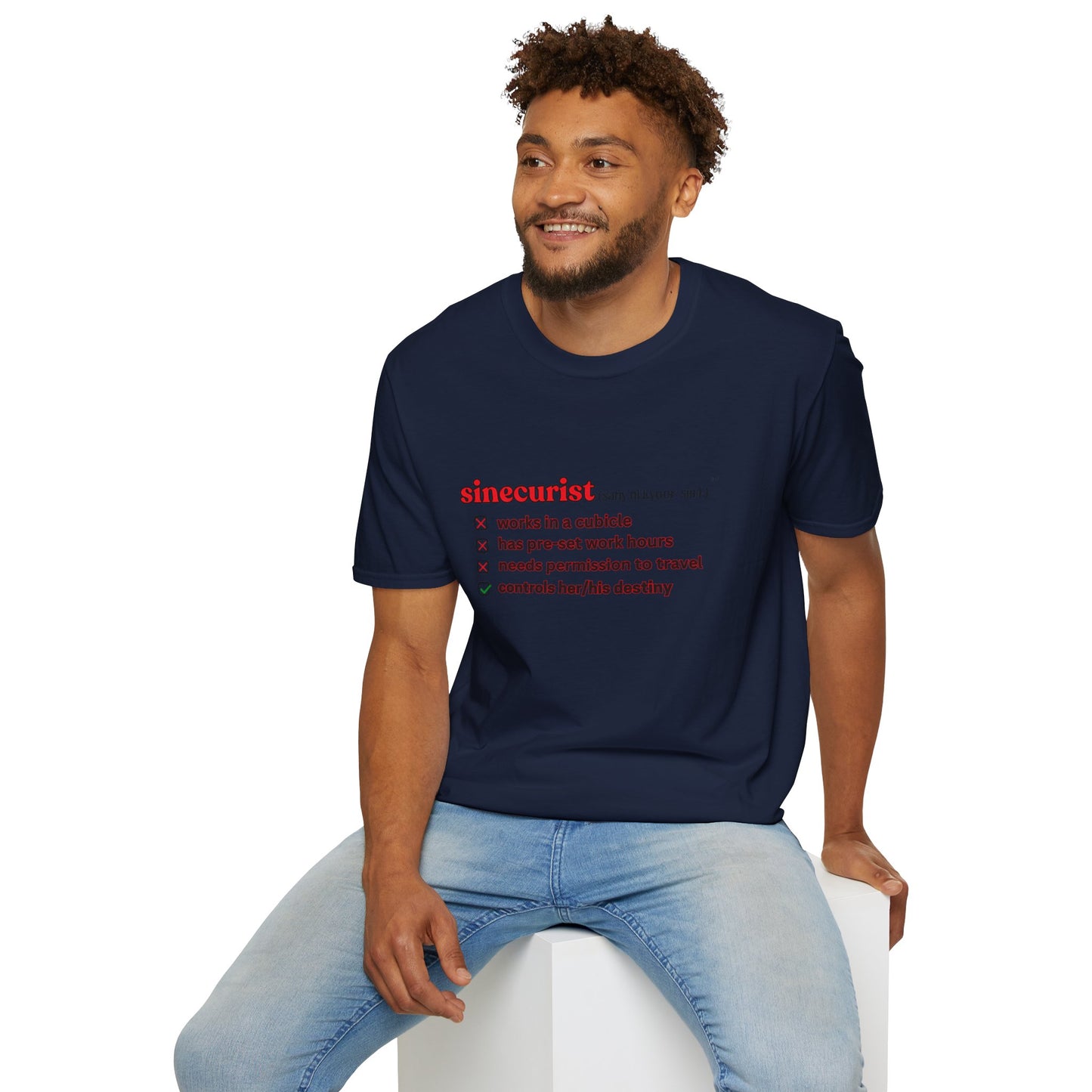 UNI CHECK BOX R T-SHIRT - UNISEX