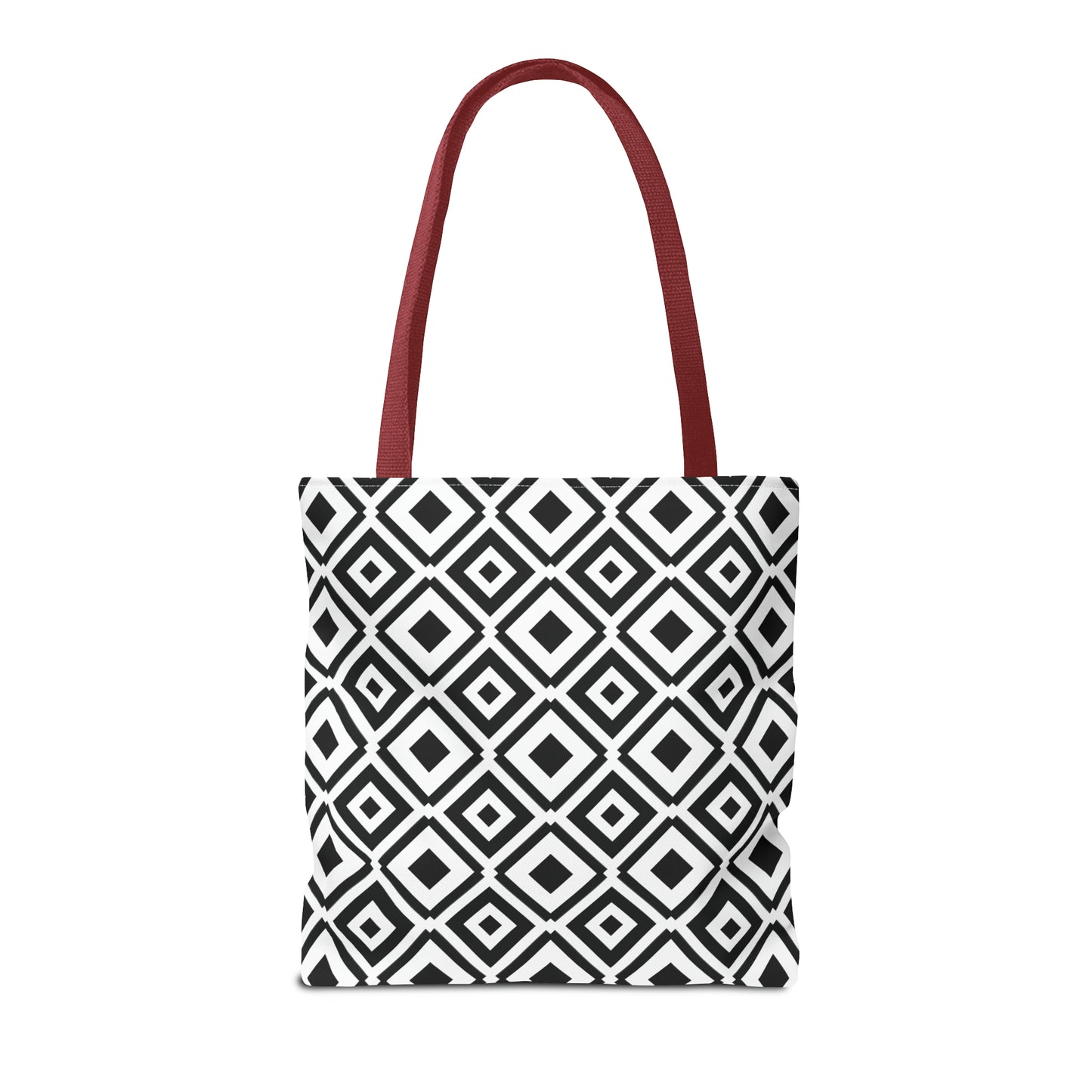 DIAMONDS BLACK WHITE TOTE BAG