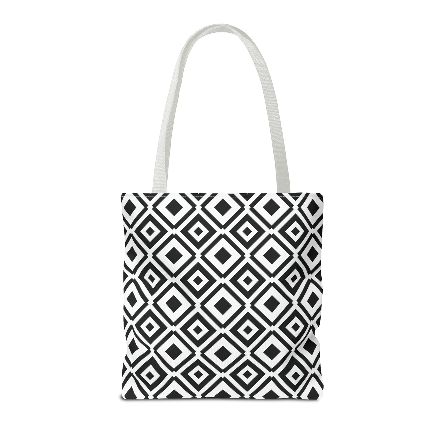 DIAMONDS BLACK WHITE TOTE BAG