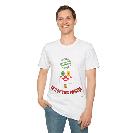 CERTIFIED CLOWN SOFTSTYLE T-SHIRT UNISEX