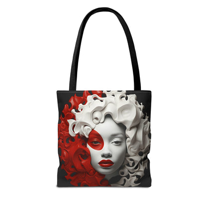 CRIMSON CURLS TOTE BAG