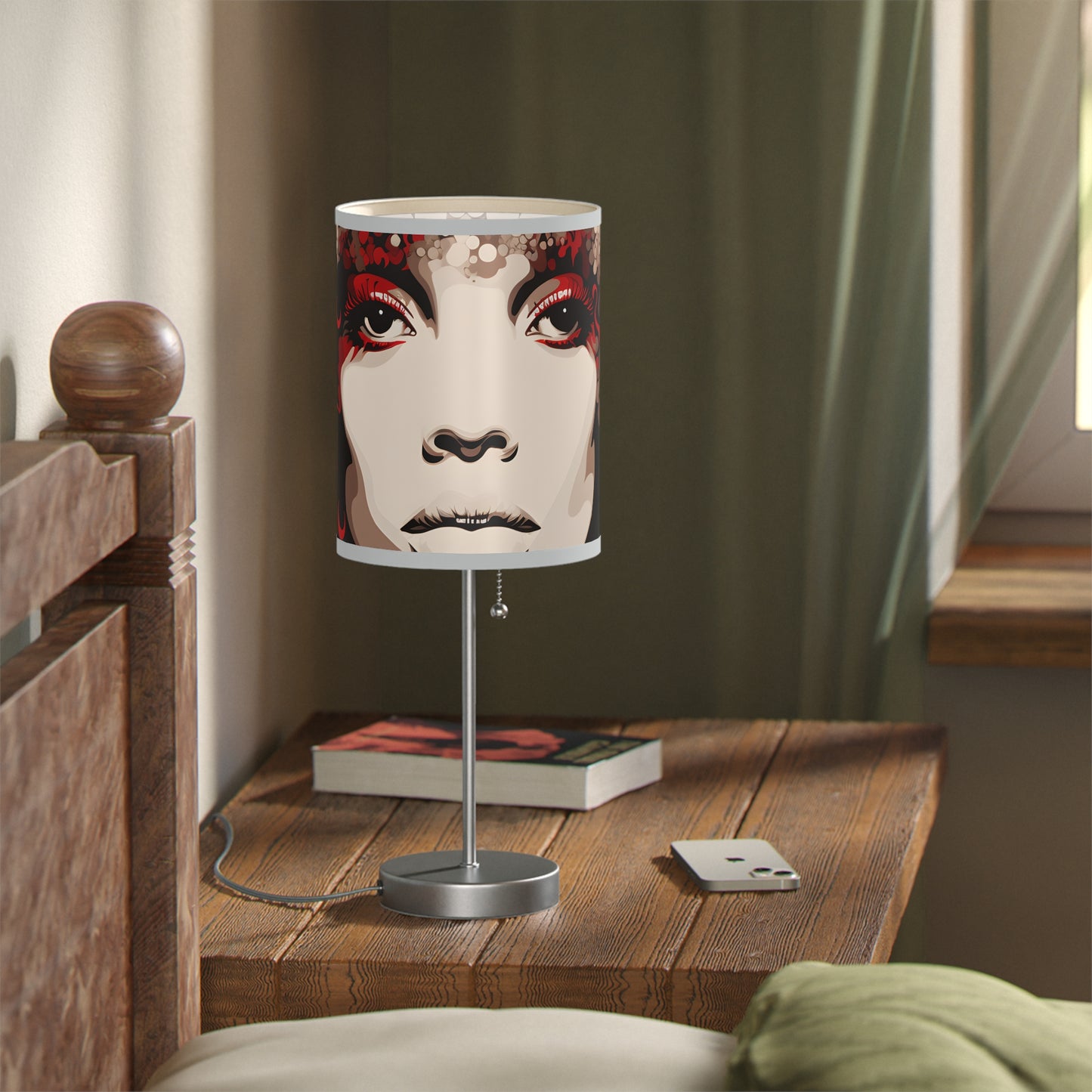 DEL CRIM/CREAM L LAMP ON A STAND, US|CA PLUG