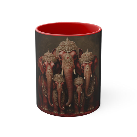 DEL PEARLED ELEPHANTS FOUNDERS' MUG CERAMIC - MUG 11OZ