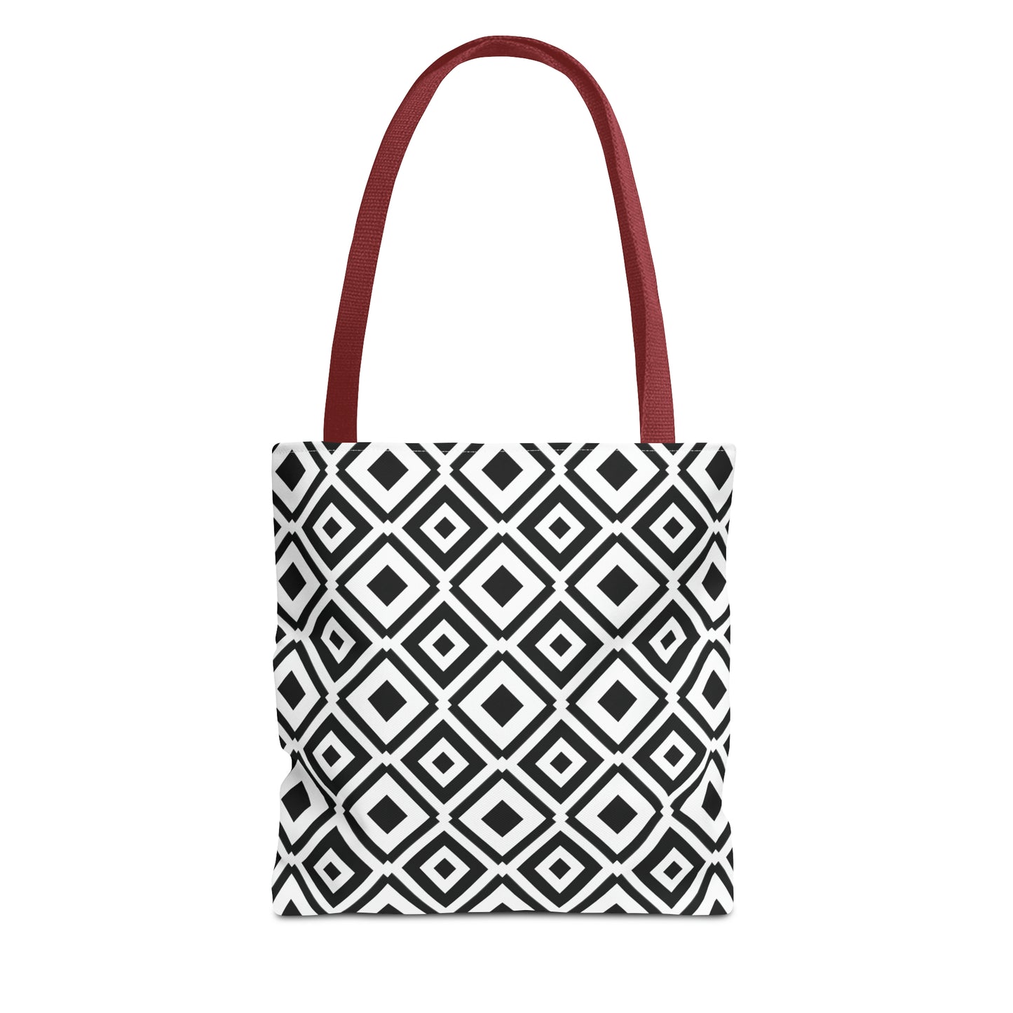 DIAMONDS BLACK WHITE TOTE BAG