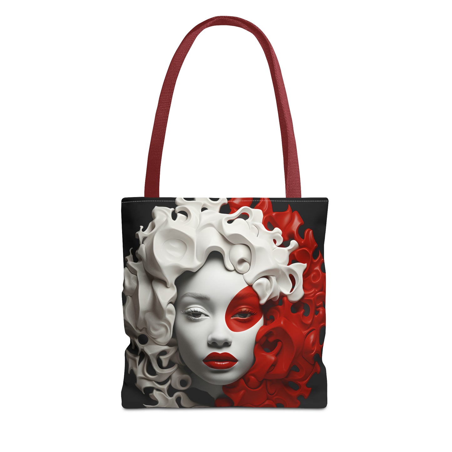 CRIMSON CURLS TOTE BAG