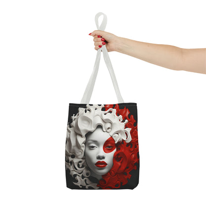 CRIMSON CURLS TOTE BAG