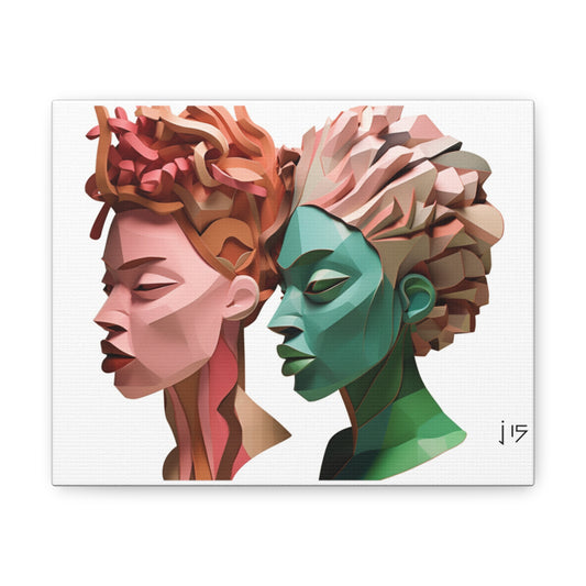 PAG SCULPTURED SISTERS CANVAS GALLERY WRAPS